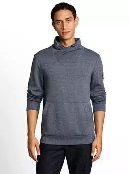 Tom Tailor Snood Sweatshirt in Melange-Optik (1052682) blau
