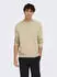Only & Sons ONSLOUI LS Structure Crew Regular Knit Pullover (22040271) beige