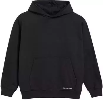 s.Oliver Kuscheliger Oversize-Hoodie mit Print-Detail / schwarz 2183246.99M5.