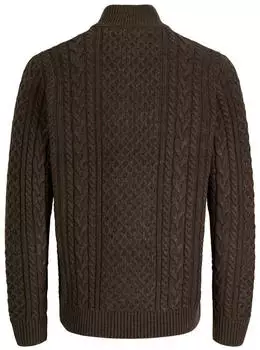 Jack & Jones JPRBLUCALLUM Cable Knit Sweater Regular Fit dunkelbraun