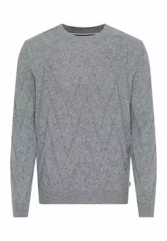 BRAX Herren Strickpullover Style BUDDY platin hellgrau Gr. (700544_70139600_04)