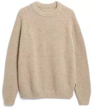 armedangels KIAANO TWEED-STRICKPULLOVER | recycelter Woll-Mix - beige ( ) (30007412-3695)