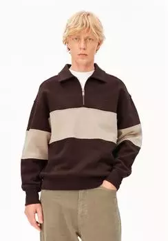 armedangels GESTREIFTES TROYER SWEATSHIRT | 100% Bio-Baumwolle - braun ( ) (30008914-3781)
