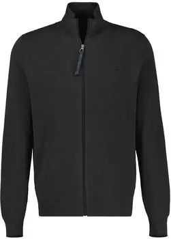Lerros Sportive Strickjacke aus Baumwolle in modischer 2-Tone-Optik - Black (2685531_29002)