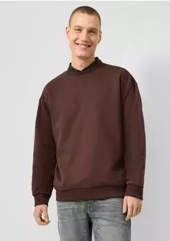 s.Oliver Sweatshirt mit Logo-Stickerei braun 2141652.89L0.
