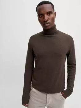 Jack & Jones JJEEMIL KNIT ROLL NECK NOOS Rollkragenpullover Regular Fit (12157417) mulch/twist