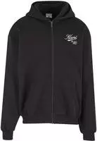 Neopren-Hoodie KARL KANI "Karl Kani Cursive Varsity Oversized Zip Hoodie", Herren,
