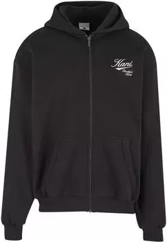 Karl Kani Essential Sweatjacke Oversize Zip Hoody (20306860) schwarz/wei&szlig;