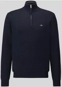 GANT Superfine Lambswool Troyer (36678214) dark navy melange