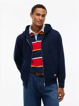 Tommy Hilfiger TJM Relaxed New Classics Full Zip Kapuzensweatjacke (38968447) elfenbein/dunkelblau
