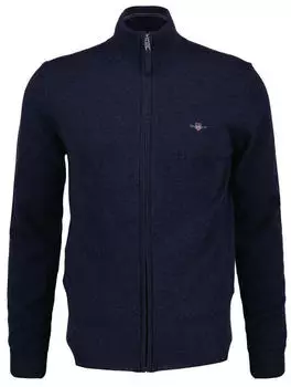GANT Casual Cotton Zip Cardigan (20255628) marine