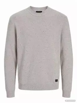 Jack & Jones Jprblunick Strick-Rundhalsausschnitt-Pullover (12301779) pure cashmere