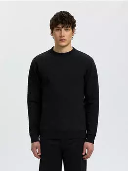 Selected SLMTOM Soft Crew Neck Sweat NOOS Sweatshirt Regular Fit (16102152) schwarz