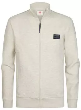 Petrol Industries SWC343 Sweatjacke (M-3060-SWC343) wei&szlig;meliert