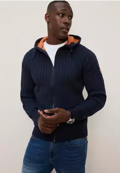 KangaROOS Kapuzenstrickjacke Regular Fit (28678739) schwarz/marine