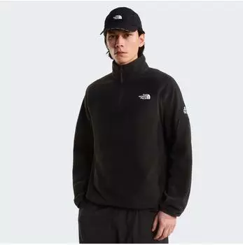 The North Face Mountain Athletics Glacier Fleece mit 1/4-Rei&szlig;verschluss in Schwarz (NF0A8J8PJK31)