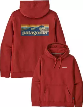 Patagonia Boardshort Logo Uprisal Hoody (39665) rusty red