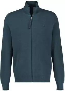 Lerros Dezent gestaltete Strickjacke in 2-Tone-Optik gro&szlig;e Gr&ouml;&szlig;en - Cedar Green (26855311_66402)