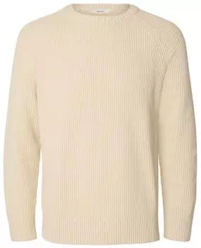 Selected SLMBraun Regular Fit Pullover chamois