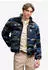 Superdry Terrain Fleece Zip Thru Sweat Jacke Relaxed Fit navy camo