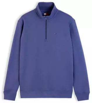 Tommy Hilfiger Tommy Flag Fleece Quarter-Zip Jumper (DM0DM20339) basic navy