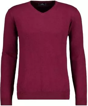 Ragman V-Ausschnitt Strickpullover (742457) rot