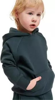 Urban Classics Boys Blank Hoody Sweatshirt (UCK014) bottle green
