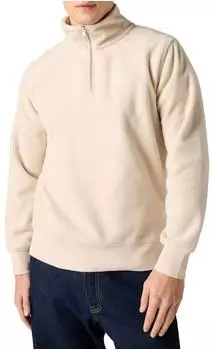 Levi's Original Housemark 1/4 Zip Sweatshirt pumice stone