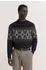 Bugatti Pullover Seasonal Collection Rollkragen (25564F 7700-390) dunkelblau gedruckt