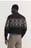 Bugatti Pullover Seasonal Collection Rollkragen (25564F 7700-390) dunkelblau gedruckt