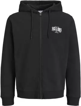 Jack & Jones JJAERO SWEAT ZIP HOOD Regular Fit Kapuzensweatjacke (12298494) schwarz