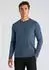 Lindbergh Strickpullover mit Rundhals Slim Fit (50080936) blue mel