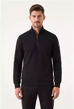 Colmar Originals Sweatshirt Stehkragen mit Rei&szlig;verschluss Regular Fit (95692411) schwarz
