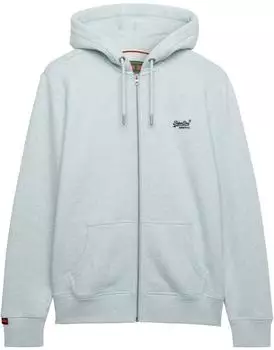 Superdry Essential Logo Zip Hoodie HB Kapuzensweatjacke Slim Fit (M2014128A) icy blue marl