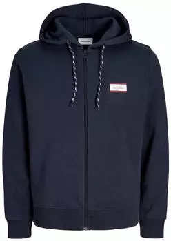 Jack & Jones JJBUSTER SWEAT ZIP HOOD BTS PLS Kapuzensweatjacke (13255565) navy blazer