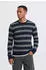 Blend BHBRANKO CREW KNIT STRIPE Rundhalspullover Wollmischung Regular Fit (20721428) marine/grau/anthrazit/offwhite