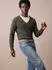 Fynch-Hatton Strickpullover mit V-Ausschnitt (FYH1577003000003) cypress