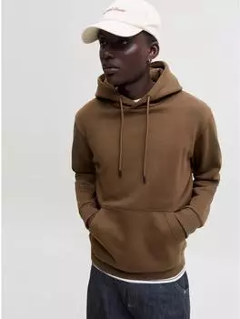 Jack & Jones JJEBRADLEY SWEAT HOOD NOOS Kapuzensweatshirt Relaxed Fit (12249340) cocoa/karamell