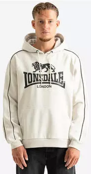 Lonsdale Purfleet Kapuzensweatshirt Regular Fit beige/schwarz