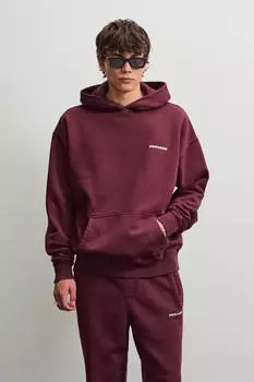 Pegador Tate Oversized Sweater, Washed (79416919) washed dunkelrot wei&szlig;