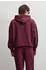 Pegador Tate Oversized Sweater, Washed (79416919) washed dunkelrot weiß