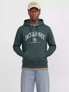 Jack & Jones JORFREDERIKSBERG Bold Branding Sweathood Kapuzensweatshirt Regular Fit (12300043) pine grove
