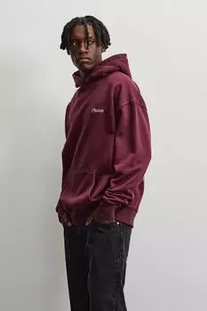Pegador Vipava Sweatshirt Oversized washed dunkelrot