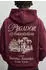 Pegador Vipava Sweatshirt Oversized washed dunkelrot