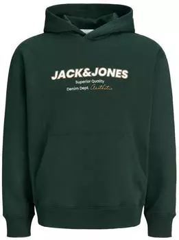 Jack & Jones JJABBO SWEAT HOOD Kapuzensweatshirt, locker geschnitten (70458004) scarab