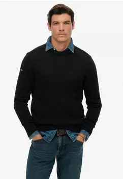 Superdry Preppy Cotton Jumper Regular Fit schwarz