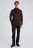 Lindbergh Strickpullover Relaxed Fit Rippenlook (46004436) dunkelbraun