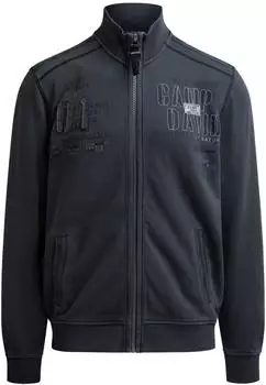 Camp David Sweatjacke mit Stehkragen (CG2607-3699) schwarz rock