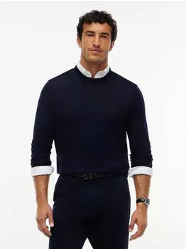 Tommy Hilfiger NY Merino Crewneck Sweater Wollpullover (75680509) navy