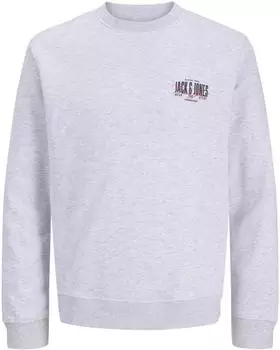 Jack & Jones JJAERO / JJMUNK Sweat Crew Neck Sweatshirt Regular Fit (15712140) navy/grenadine/weißmeliert